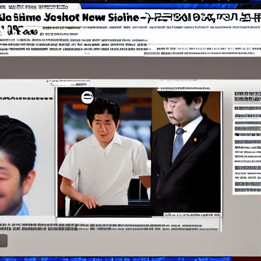 Image similar to abe shinzo shot, news