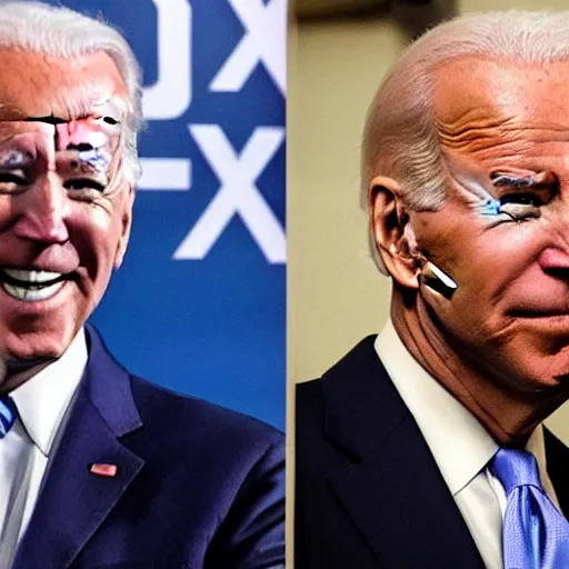 Image similar to Joe Biden leading the X-Men