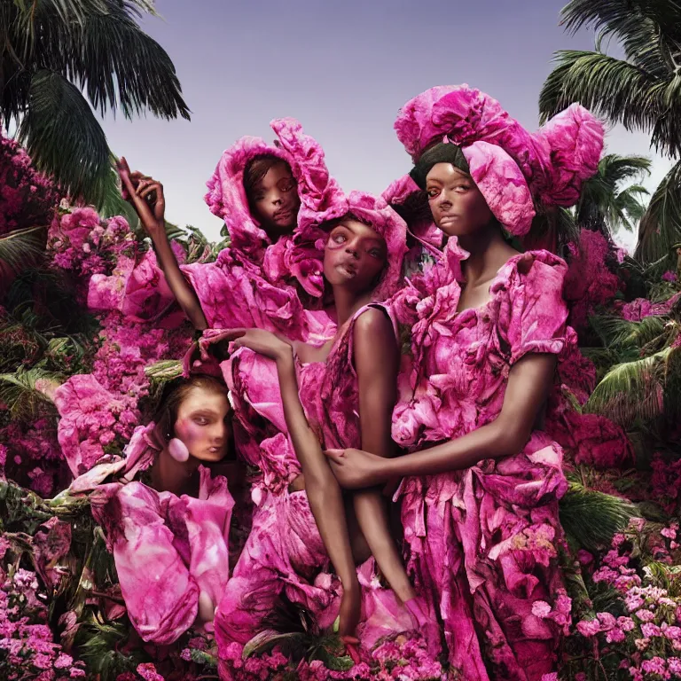 Image similar to fragrance advertising campaign by richard mosse