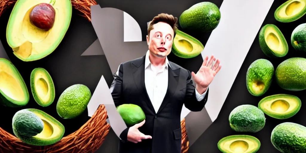 Image similar to elon musk inside of a giant avacado, realistic, elon musk in an avacado, cinematic photogtaphy, fruit celebrity, avacado dream, elon musk dreams of sitting inside of avacados, avacado chairs, avacado halloween costumes, in a boxing ring, photography, high quality, soft lighting, lensr flare