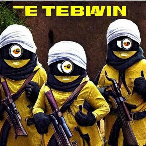 Prompt: “minions part of the Taliban”