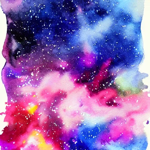 Prompt: galaxy watercolor