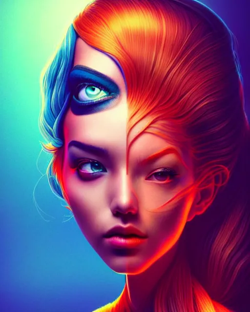 Image similar to richly detailed color illustration of a an-existential-crisis illustrated by Artgerm and Mina Petrovic and Timothy Kong and Marina Federovna. 3D shadowing