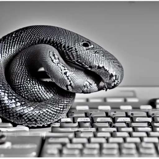 Prompt: “a python coding using a computer and coding in python”