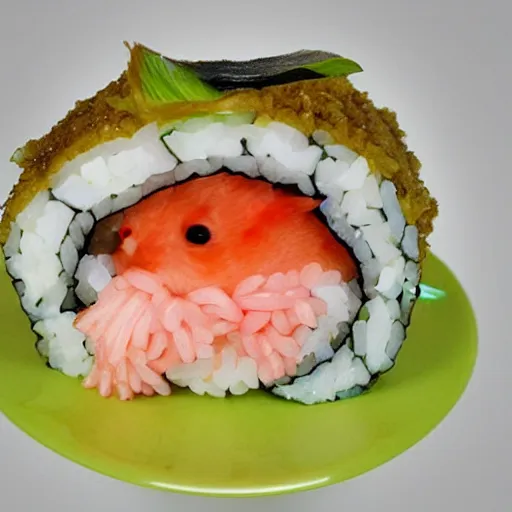 Image similar to hamster sushi