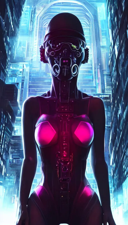 Image similar to I have no mouth and i want to scream, cyberpunk angry gorgeous goddess, alterd carbon, shot from a movie, neon, fibonacci, sweat drops, insane, intricate, highly detailed, digital painting, artstation, concept art, smooth, sharp focus, illustration, Unreal Engine 5, 8K, art by artgerm and greg rutkowski and alphonse mucha