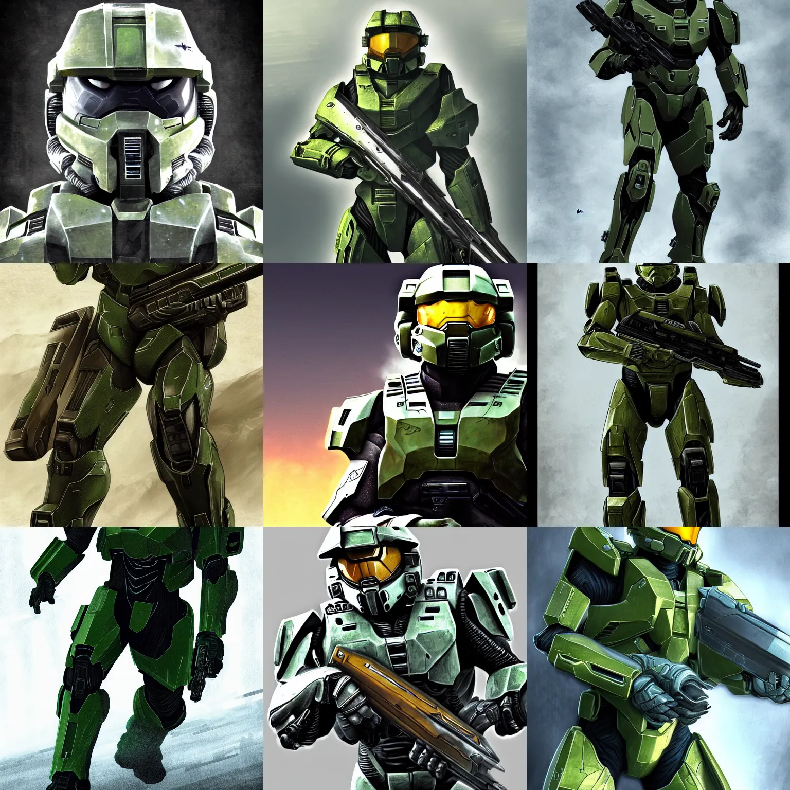 Master Chief from the Halo series, detailed digital | Stable Diffusion ...