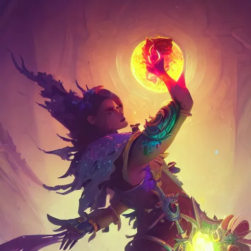 Prompt: arcane ritual artwork, bright art masterpiece artstation. 8 k, sharp high quality artwork in style of jose daniel cabrera pena and greg rutkowski, concept art by tooth wu, blizzard warcraft artwork, hearthstone card game artwork