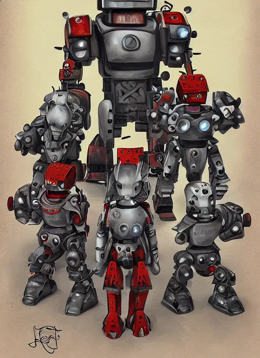 Image similar to warrior robots by Julie de Graag