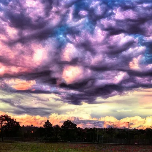 Image similar to cotton candy clouds with cracked texture