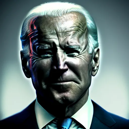 Image similar to joe biden as batman, haunted, spooky, scary, by sam guay, moody lighting, hyperrealism, finely detailed 4 k, octane render