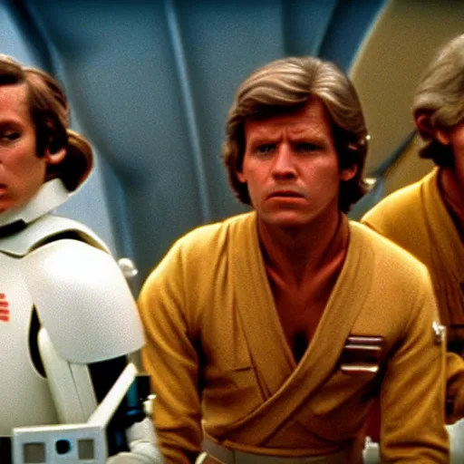 Image similar to star wars a new hope directed by wes anderson, cinestill, 4 k