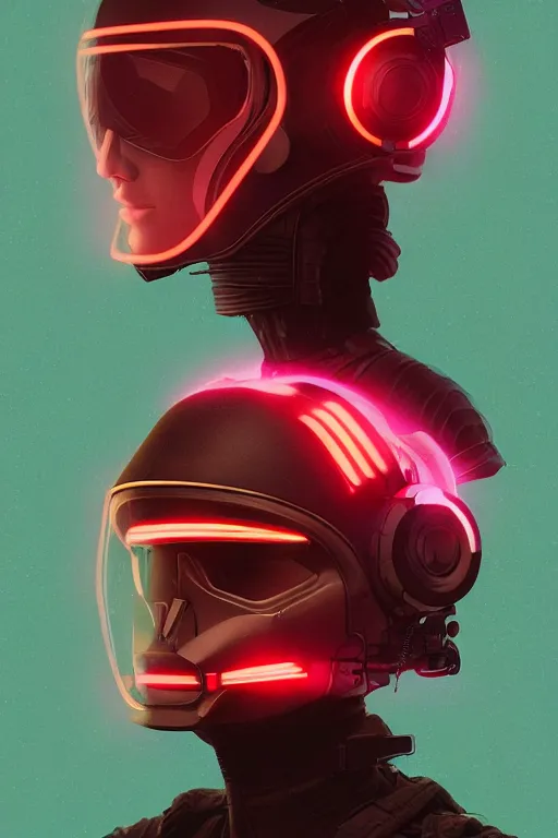 Prompt: full body twitch streamer, blade runner 2 0 4 9, scorched earth, cassette futurism, modular synthesizer helmet, the grand budapest hotel, glow, digital art, artstation, pop art, by hsiao - ron cheng