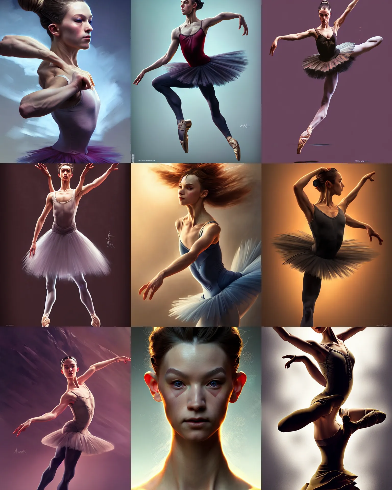 Prompt: ballet as an apex legends character digital illustration portrait design by, mark brooks and brad kunkle detailed, gorgeous lighting, wide angle action dynamic portrait