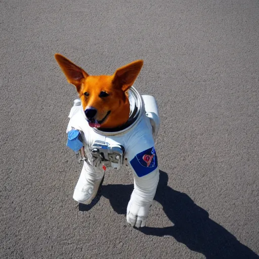 Image similar to astronaut dog, HD photography