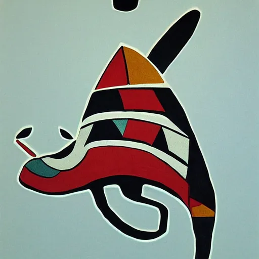 Prompt: haida, pacific northwest, formline whale, native american art