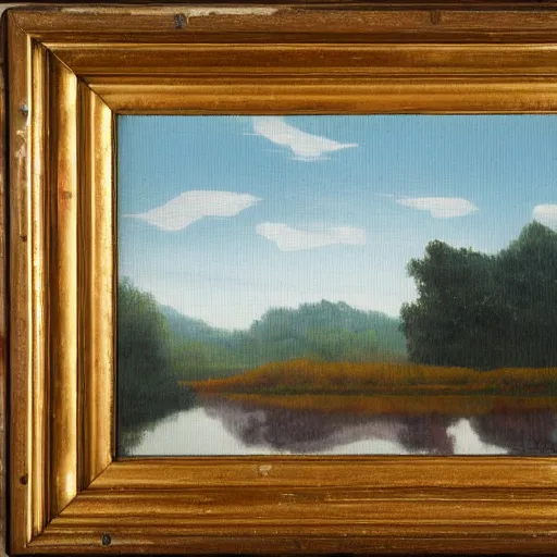 Prompt: a landscape painting by gregory euclide,