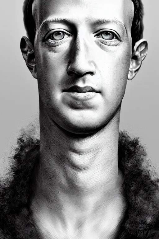 Prompt: mark zuckerberg with reptilian eyes, highly detailed, digital art, sharp focus, trending on art station