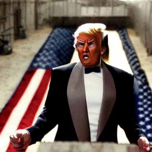 Image similar to still of donald trump in escape from elcatraz