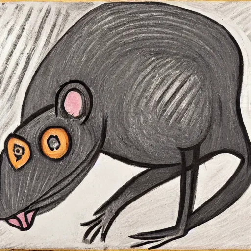 Prompt: rat by Picasso