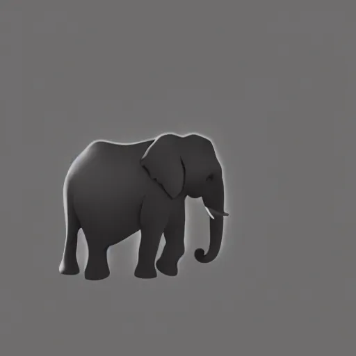 Prompt: an elephant in the savannah, drawing, black silhouette