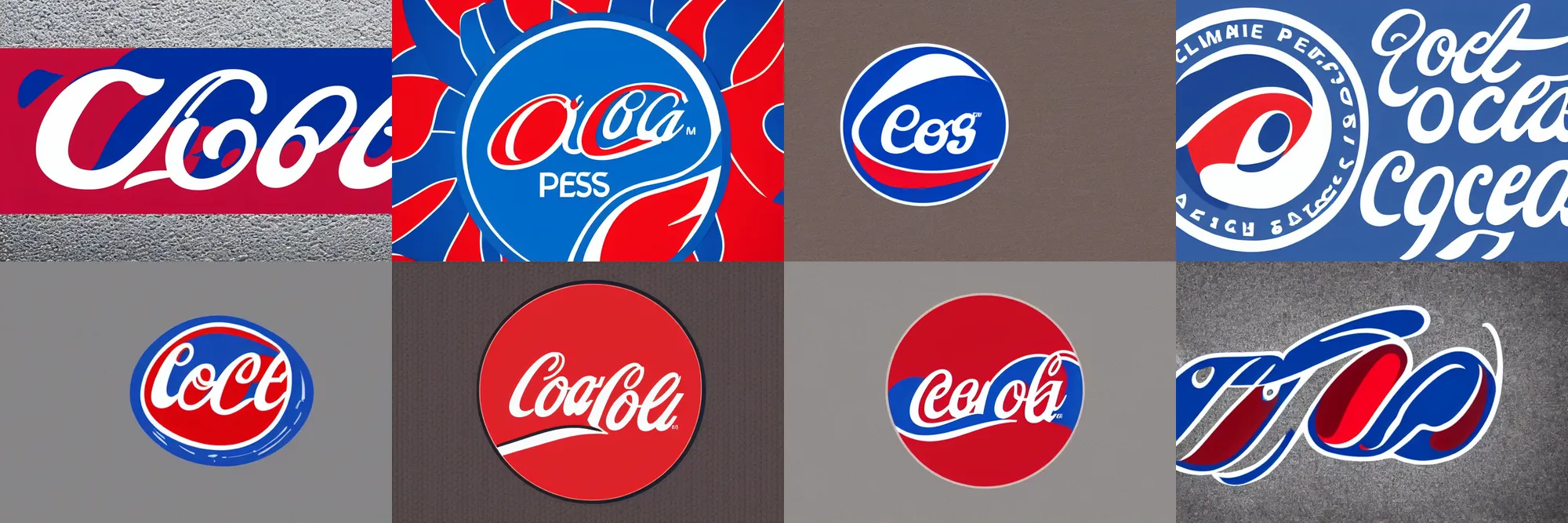 Prompt: Pepsi logo inspired by the Coca Cola logo