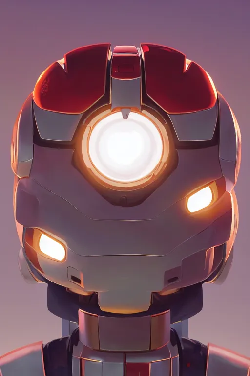 Image similar to metabots medabots medarotto medarot robot minimalist comics, behance hd by jesper ejsing, by rhads, makoto shinkai and lois van baarle, ilya kuvshinov, rossdraws global illumination ray tracing hdr radiating a glowing aura