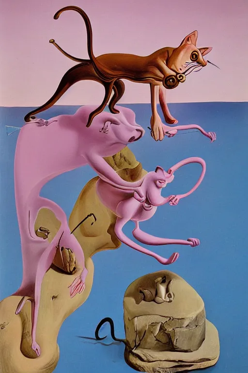 Image similar to The Pink Panther by Salvador Dalí