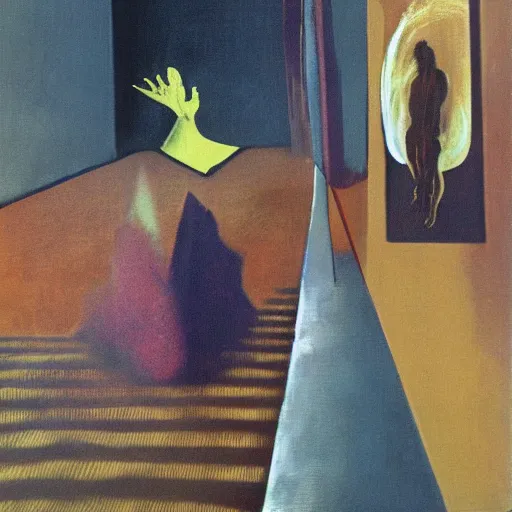 Prompt: francis bacon painting of a lucid dream