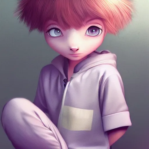 Prompt: little girl in pajama. digital artwork made by ilya kuvshinov, inspired by zootopia, highly detailed, realistic,