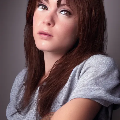 Image similar to april o'neil from the teenage mutant ninja turtles as a real person, photorealistic, cinematic