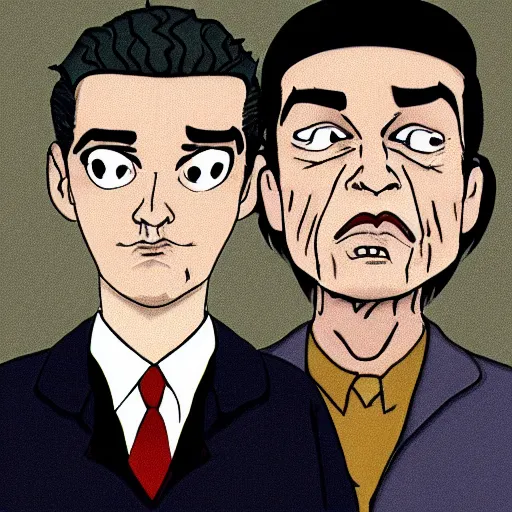 Prompt: random twin peaks screenshot as a cartoon