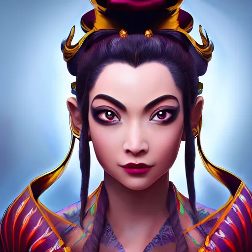 hiperrealist portrait of Princess Azula, digital art, | Stable ...