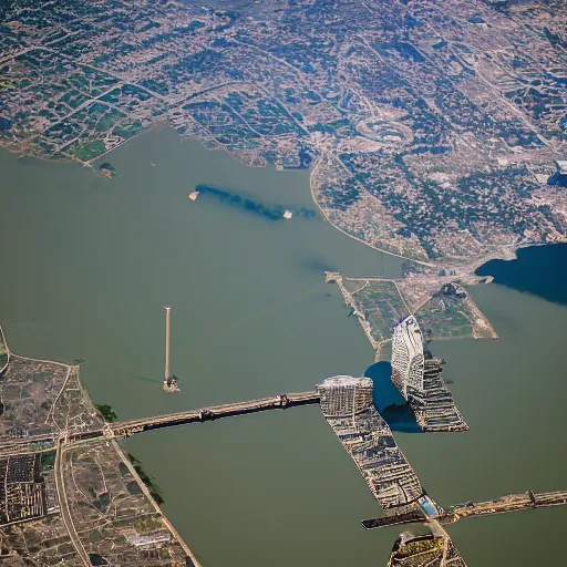 Image similar to An aerial view photograph of Austin, Texas from the International Space Station