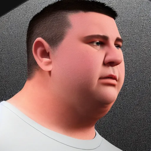 Image similar to tonys fat neck, 8k, ultra hd, highly detailed,