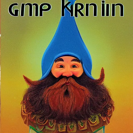 Image similar to cover of the magazine called Gnome in 1995 in the style of Arkhip Kuindzhi