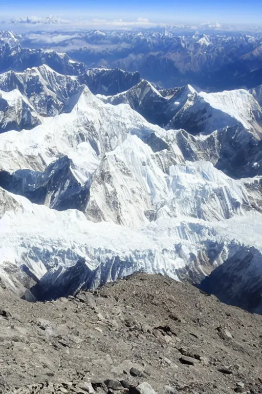 Image similar to view from the top of mount everest