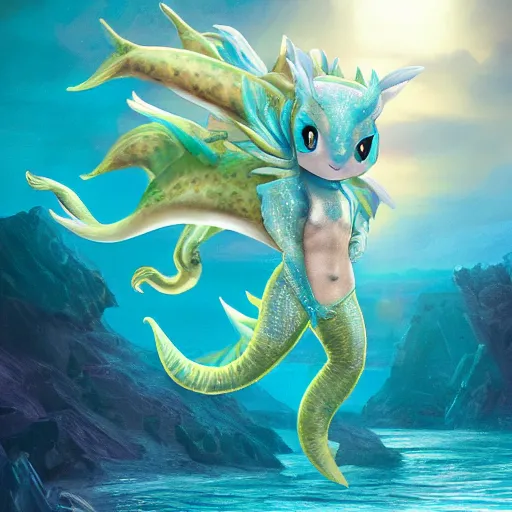 Prompt: a humanoid vaporeon, 8 k, high detail