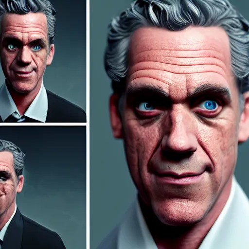 Prompt: a full character portrait of jordan peterson as satan, the pixar adaptation, with same hairstyle, hyper detailed, digital art, trending in artstation, cinematic lighting, studio quality, smooth render, unreal engine 5 rendered, octane rendered