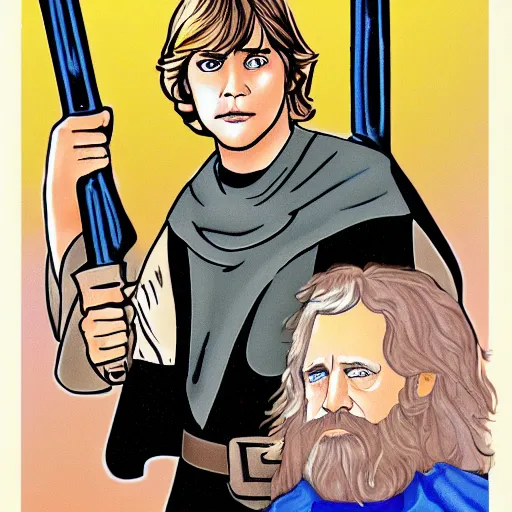 Prompt: luke skywalker's bar mitzvah, judaism, hebrew, israel, yamaka