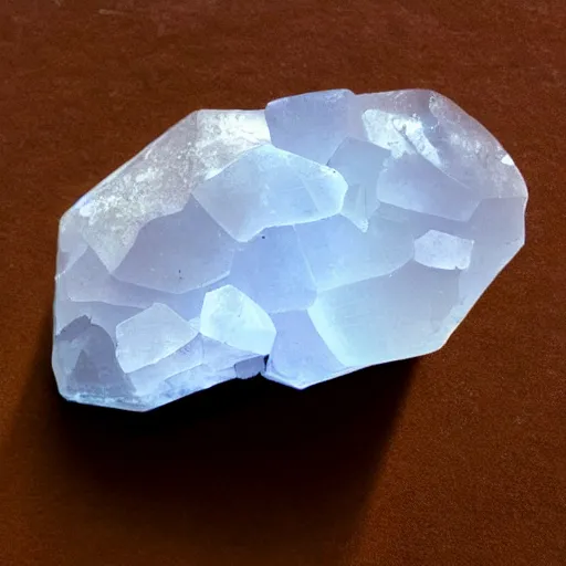 Prompt: clear quartz crystal formation diagram