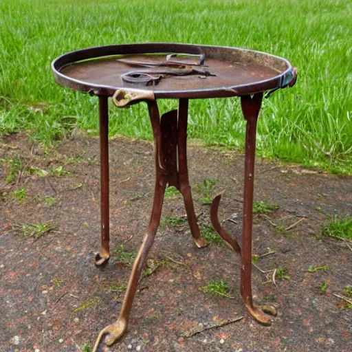 Image similar to ancient rusted key in a Eileen table