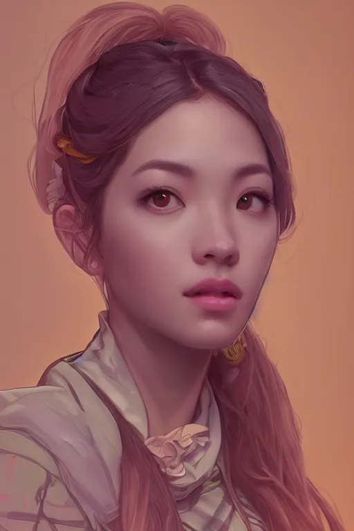 Image similar to portrait of Lisa Blackpink as an architect, highly detailed, digital painting, artstation, concept art, sharp focus, illustration, art by kittichai rueangchaichan and james gurney and alphonse mucha