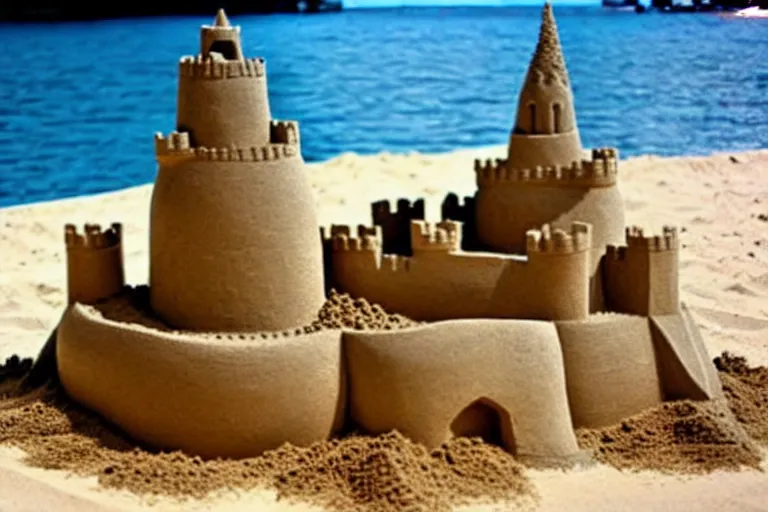 Image similar to a completed sand castle