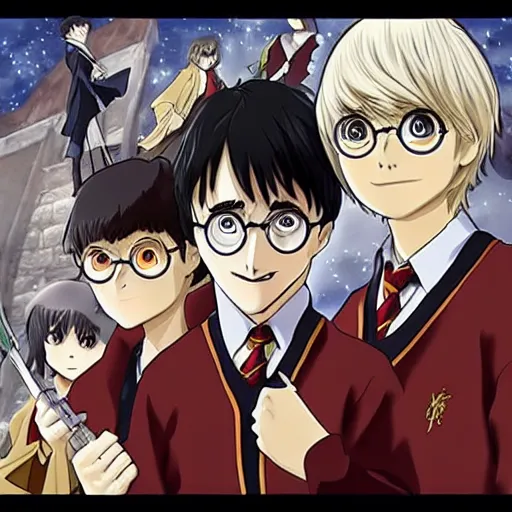 Image similar to “ harry potter anime, super detailed ”