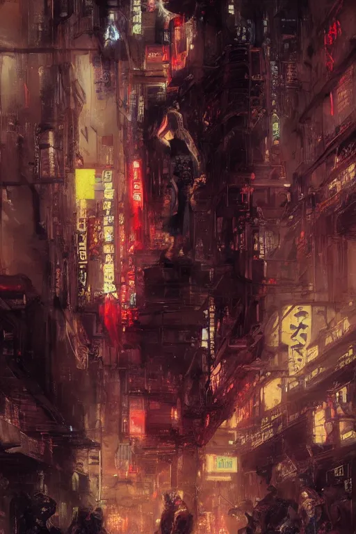 Prompt: portrait full body samurai cyberpunk futur tokyo city night club by gaston bussiere, greg rutkowski, yoji shinkawa, yoshitaka amano, tsutomu nihei, donato giancola, tim hildebrandt, oil on canvas, trending onartstation, featured on pixiv, cinematic composition, extreme detail