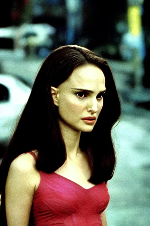 Image similar to Natalie Portman in fallen angel from wong kar wai