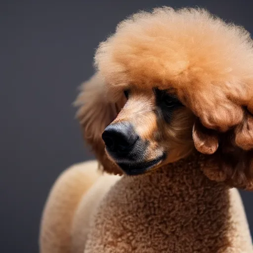 Image similar to Bear with a poodle cut, 4k photo