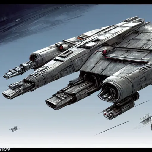 Image similar to concept art star wars vehicles