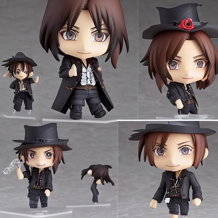 Prompt: Johnny Depp, An anime nendoroid of Johnny Depp, figurine, detailed product photo